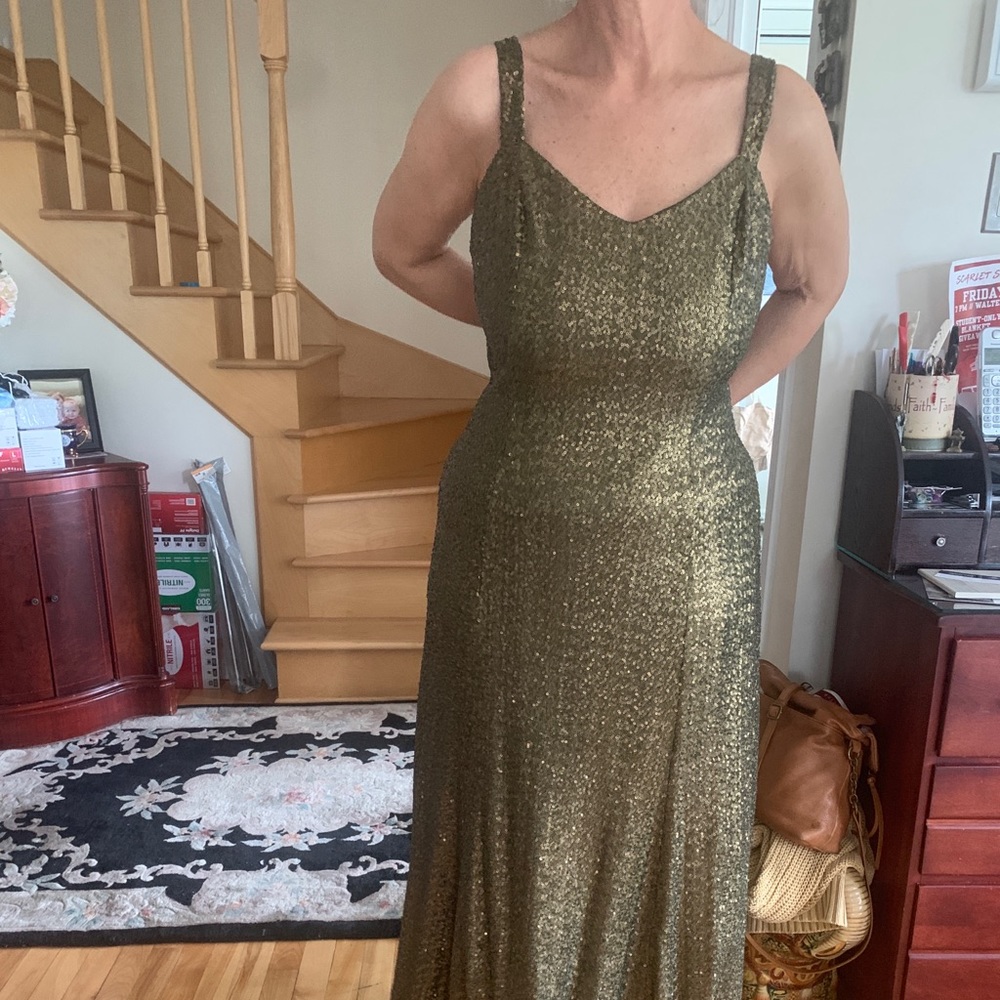Ralph Lauren gold dress